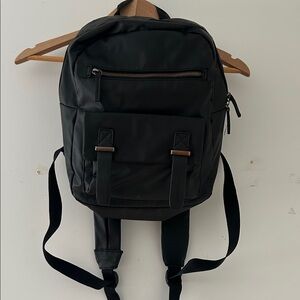 Cute Black Leather Backpack